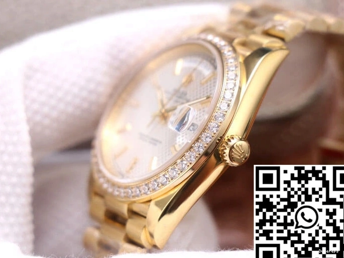 M228348RBR-0005 EW Dial Day-Date Rolex Silver Factory 0406